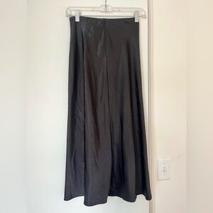 Aqua Black Midi Skirt